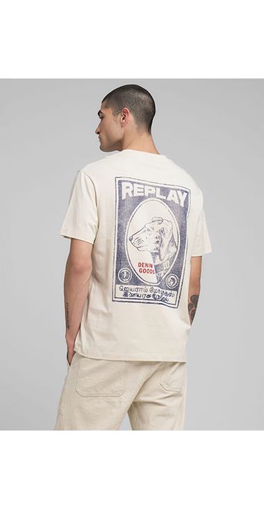 リラックスフィット ヘビーコットンジャージー VINTAGEグラフィックTシャツ 詳細画像 アイボリー 2
